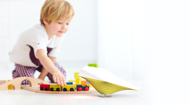 AirBird in children's room for healthy indoor air